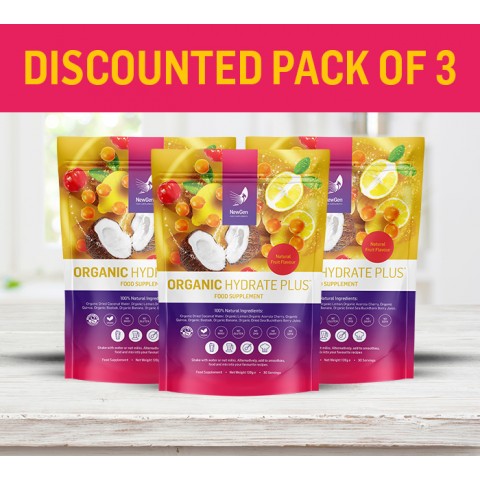 3 x Organic Hydrate Plus
